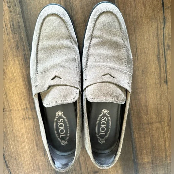 Tods Men Suede Loafers - Picture 2 of 9
